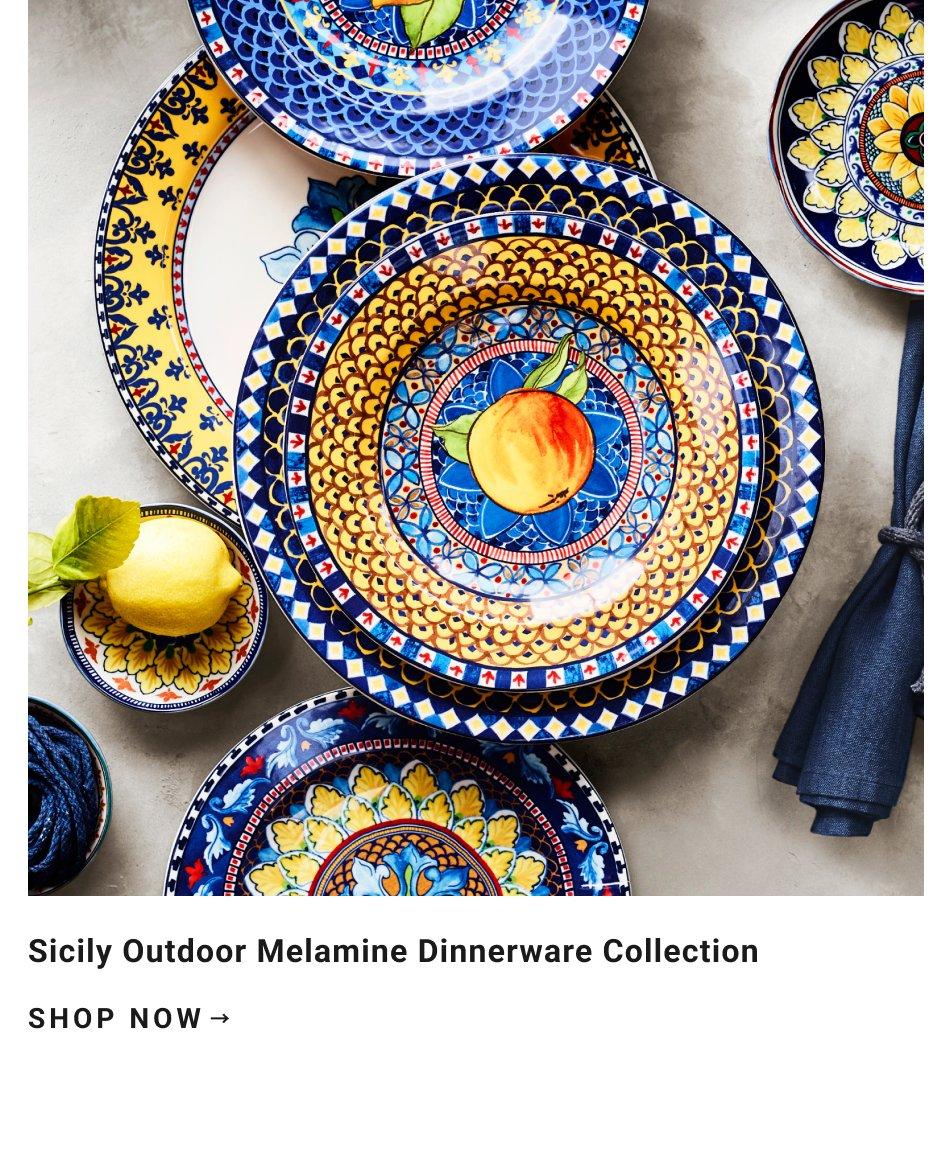 Sicily Melamine Dinnerware Collection